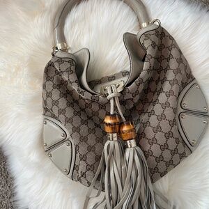 Gucci Guccissima Leather Indy Tassel Hobo